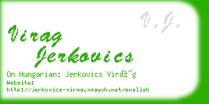virag jerkovics business card